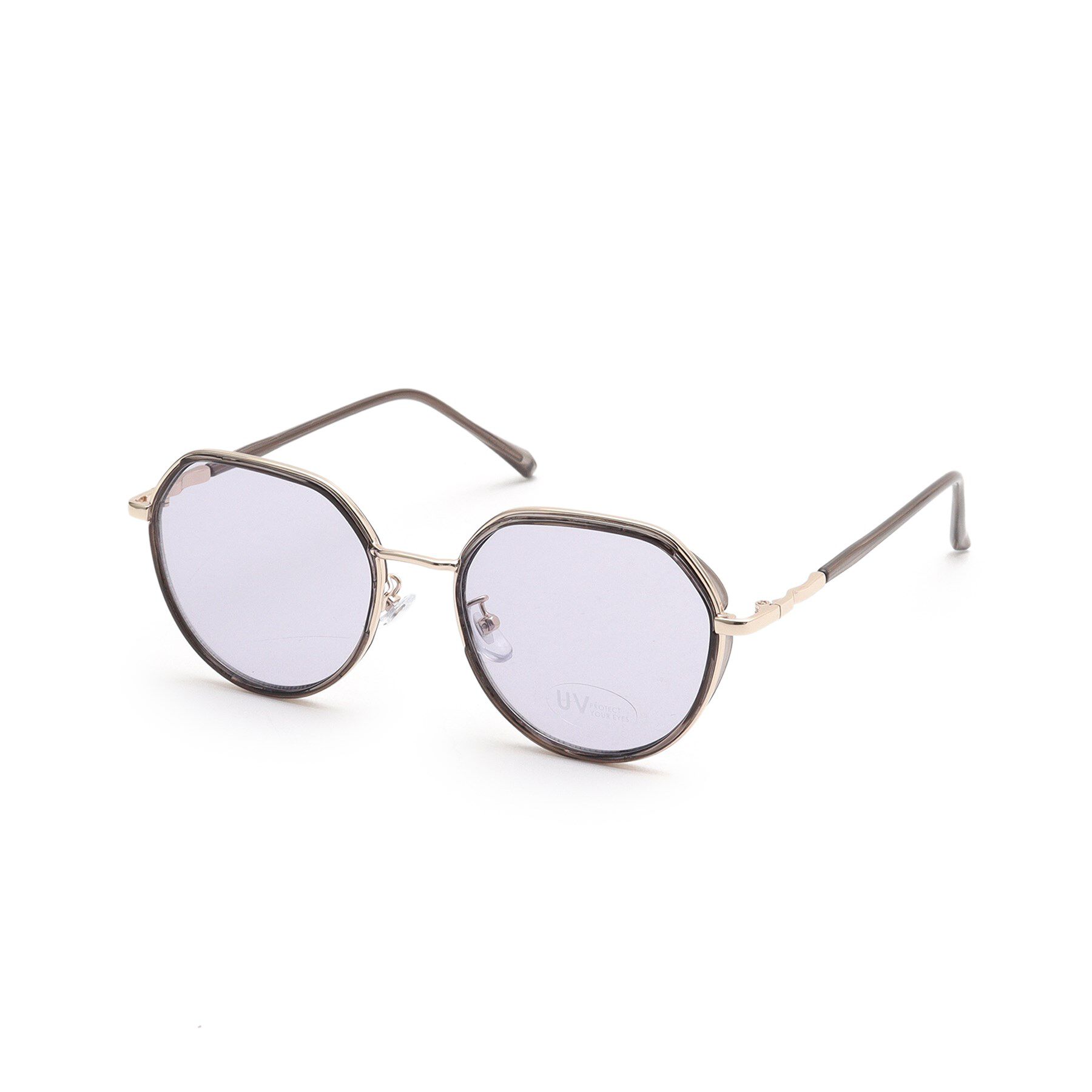 SHOO･LA･RUE「ライトカラークラウンパントサングラス」|メガネ|ライトグレー(011