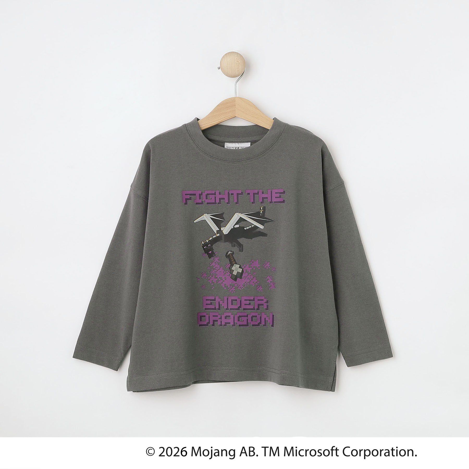 SHOO･LA･RUE「【マインクラフト】アソートプリントロンT」|Tシャツ・カットソー|チャコールグレー(0