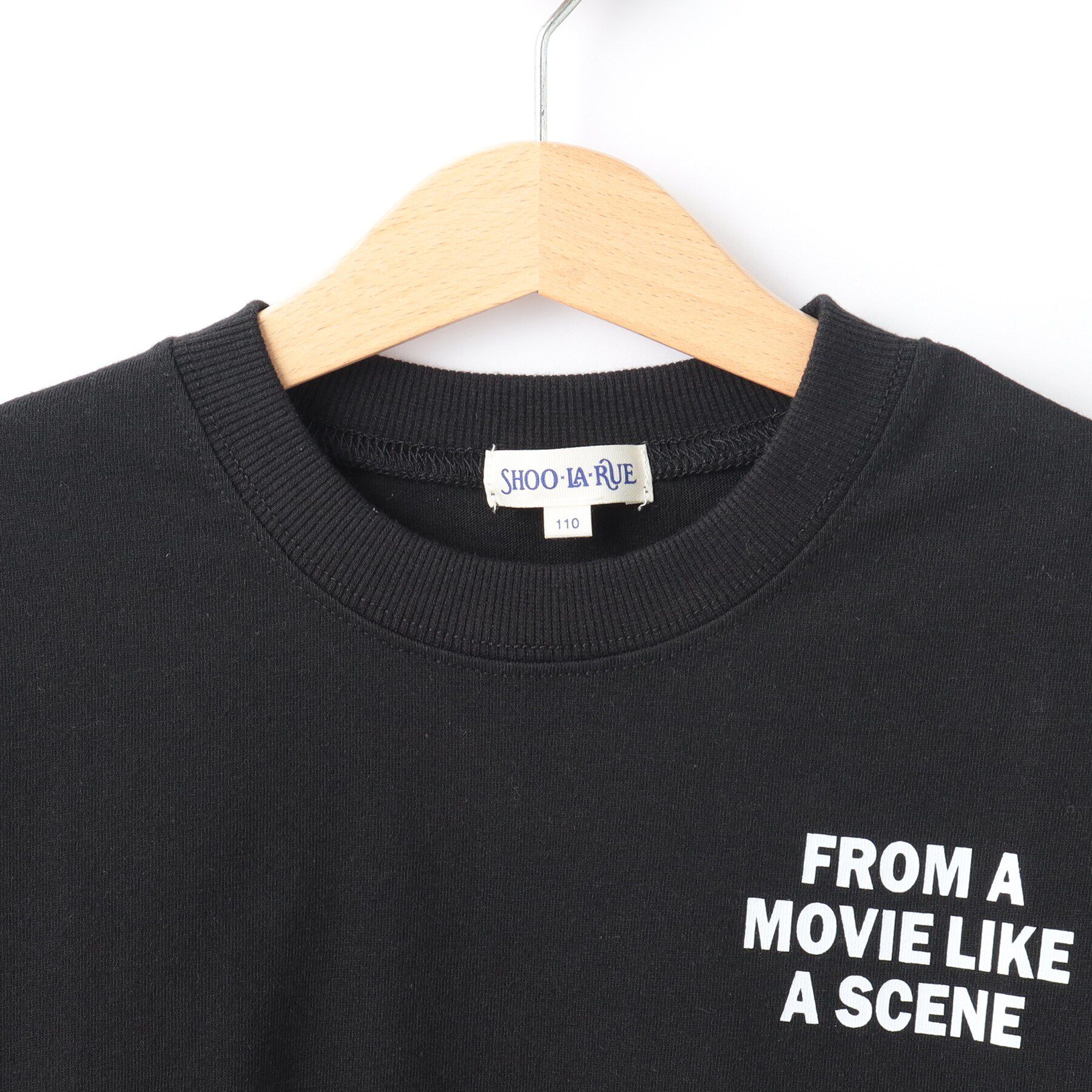 SHOO･LA･RUE「【100-150cm】ドッキングバックフォトTシャツ」|Tシャツ・カットソー|