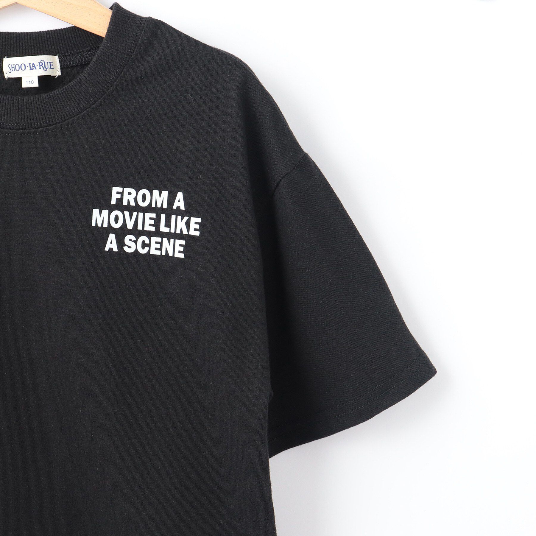 SHOO･LA･RUE「【100-150cm】ドッキングバックフォトTシャツ」|Tシャツ・カットソー|