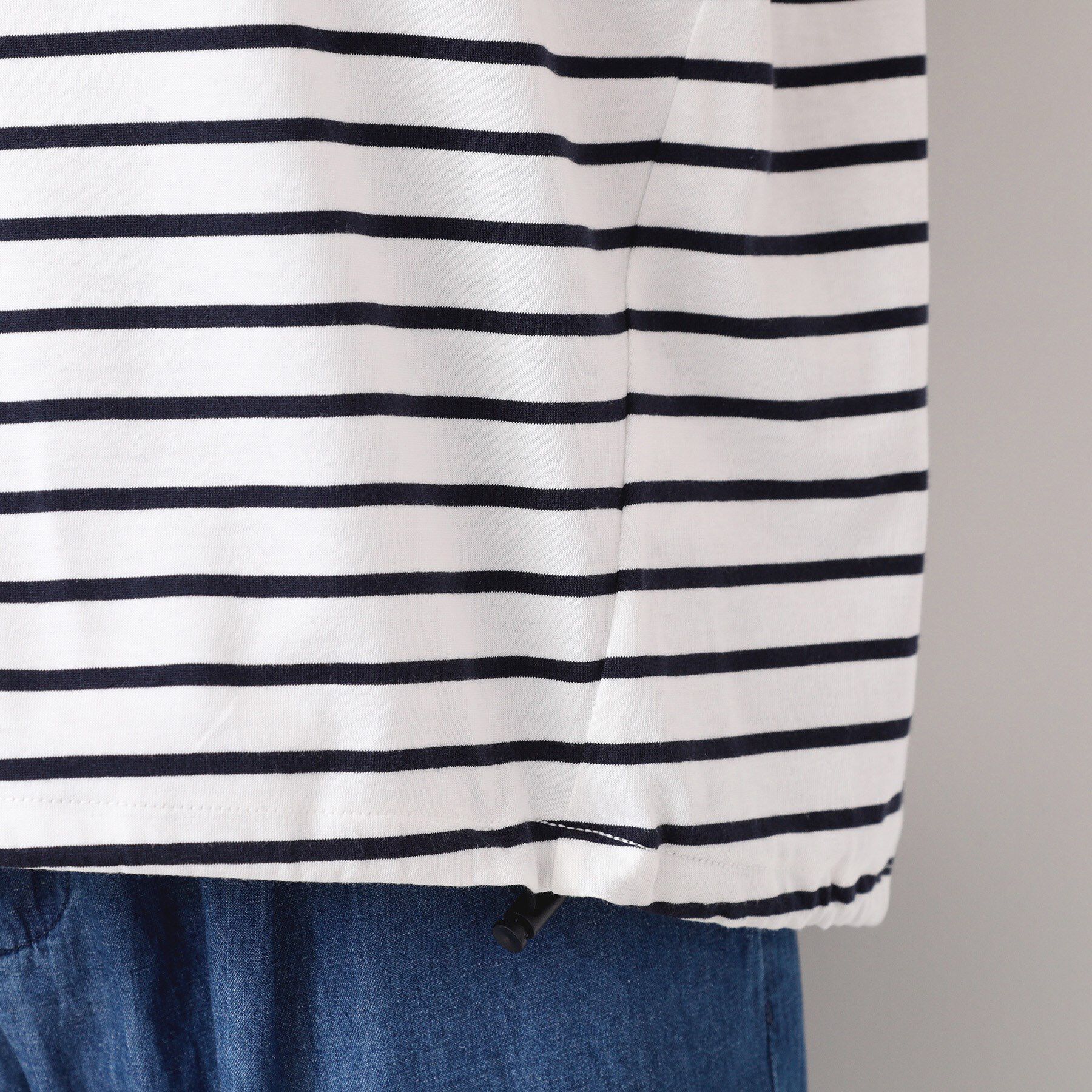 Dessin「【洗える・UV】ドローコード付きフレンチスリーブカットソー」|Tシャツ・カットソー|