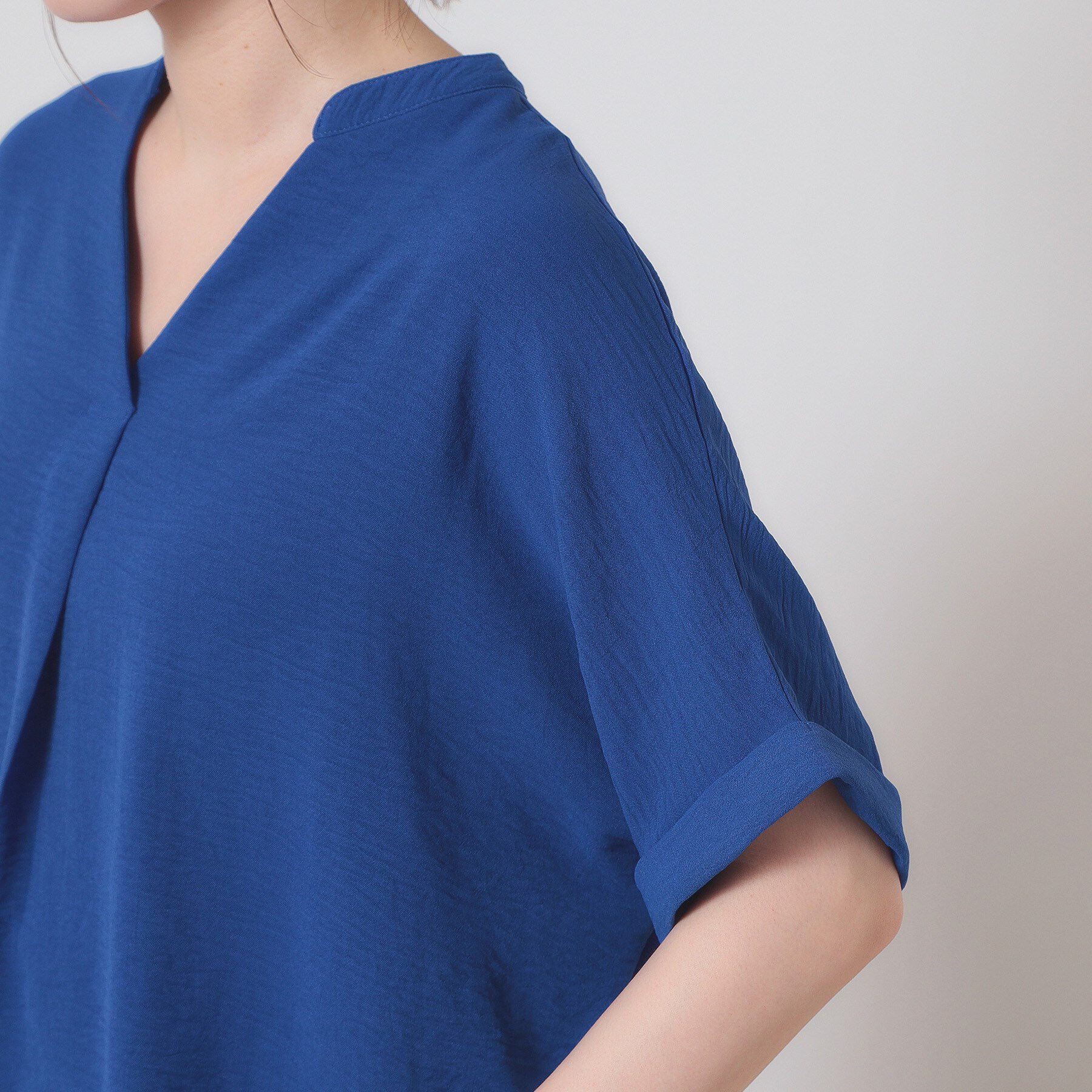 ITS&rsquo;DEMO「【接触冷感／吸水速乾／洗濯機OK】イージーケアスキッパーブラウス＜ラク服シリーズ＞」|シャツ・ブラウス|