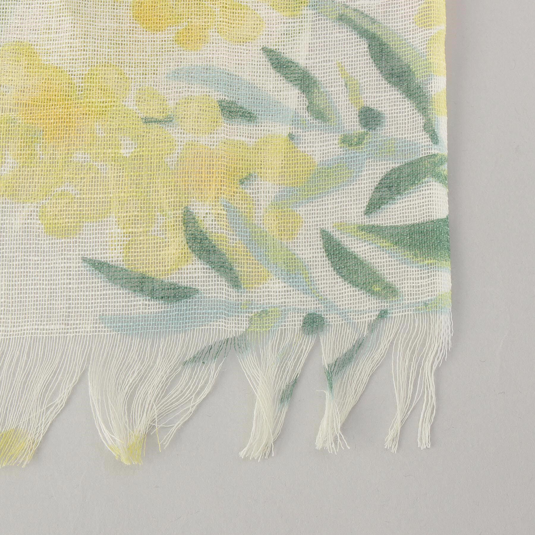 212 KITCHEN STORE「チクチクしない麻ストールミモザのブーケ YE ＜絹屋＞」|ストール|