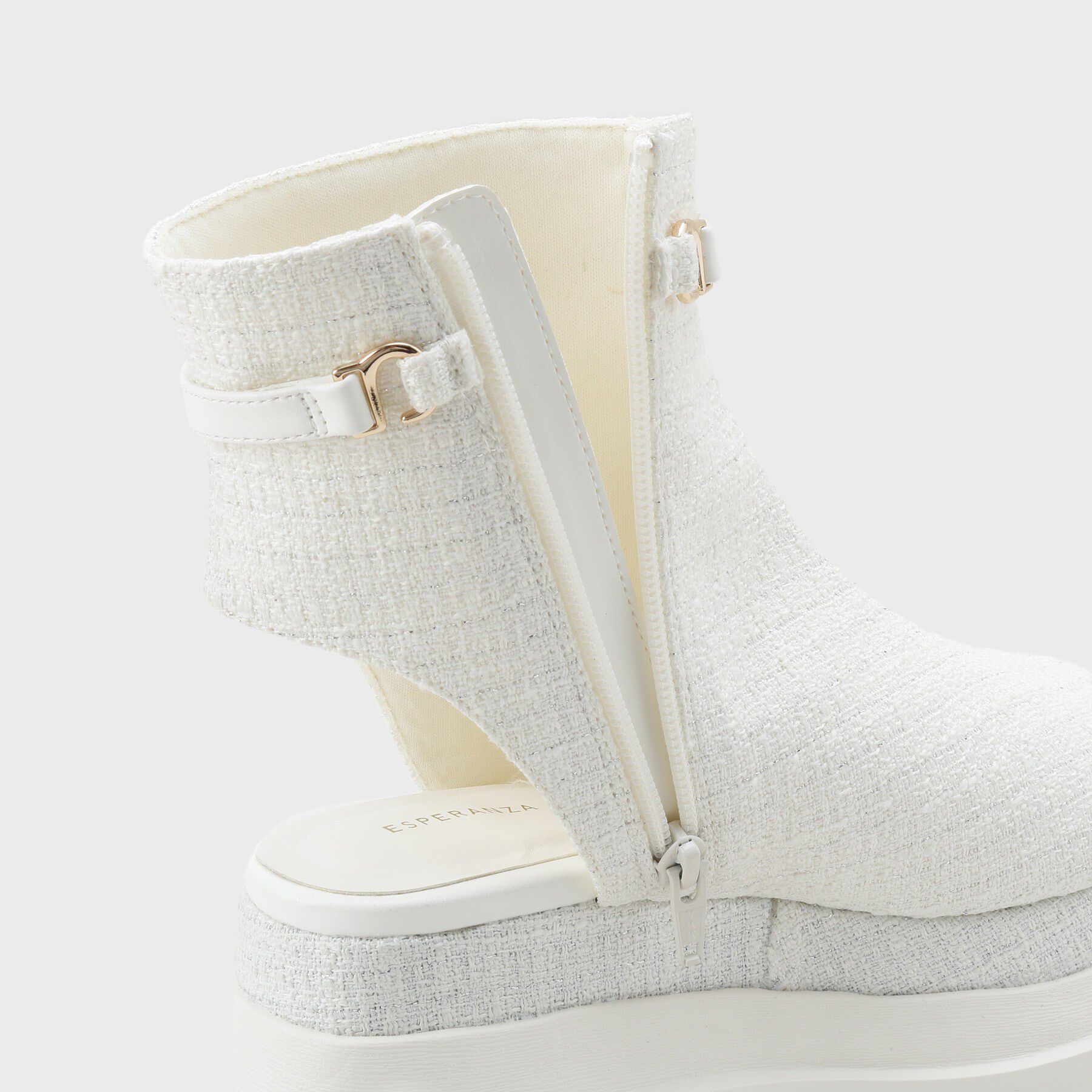 ESPERANZA「ボリューム厚底ブーツサンダル」|ショートブーツ|