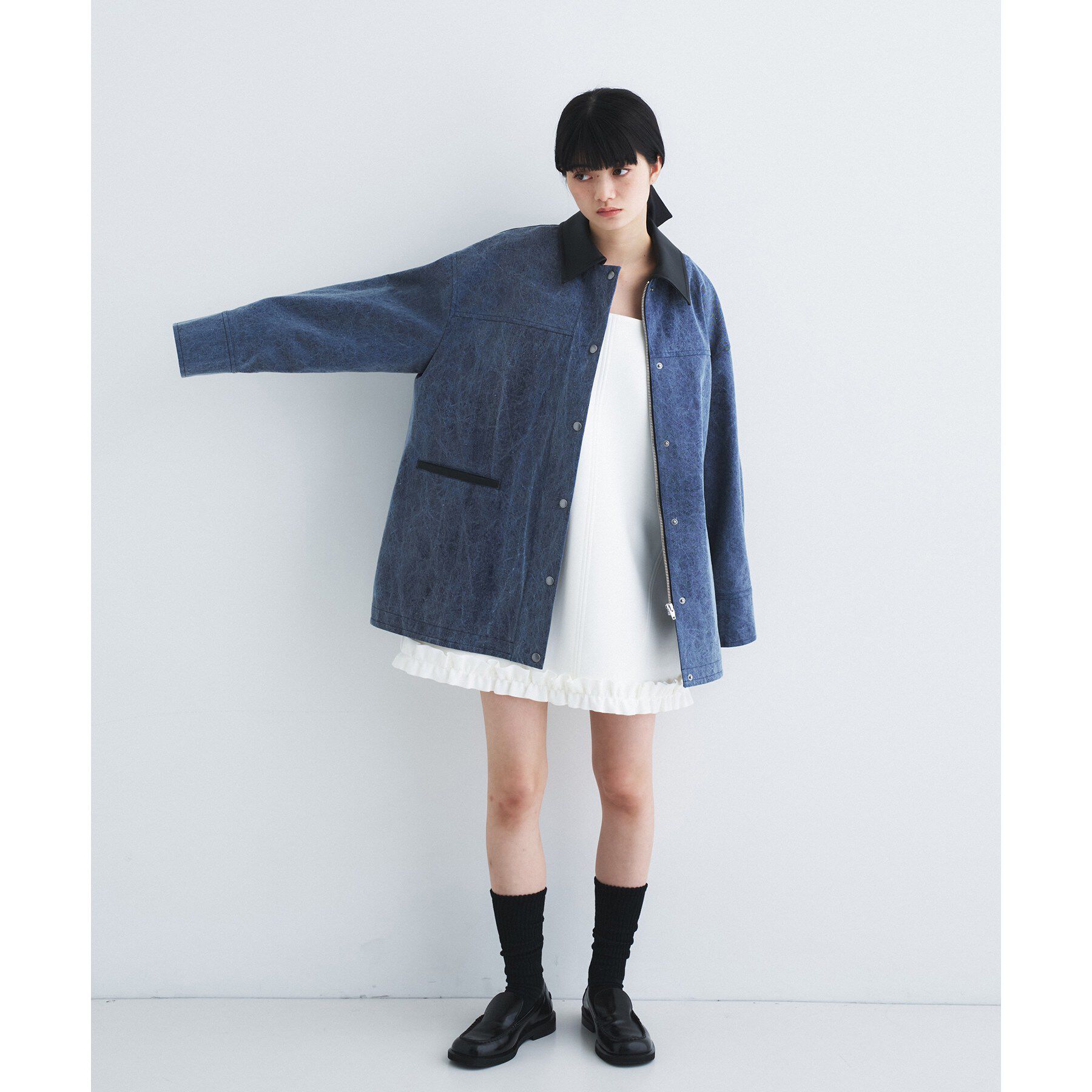 CODE A「frill mini dress」|ワンピース|