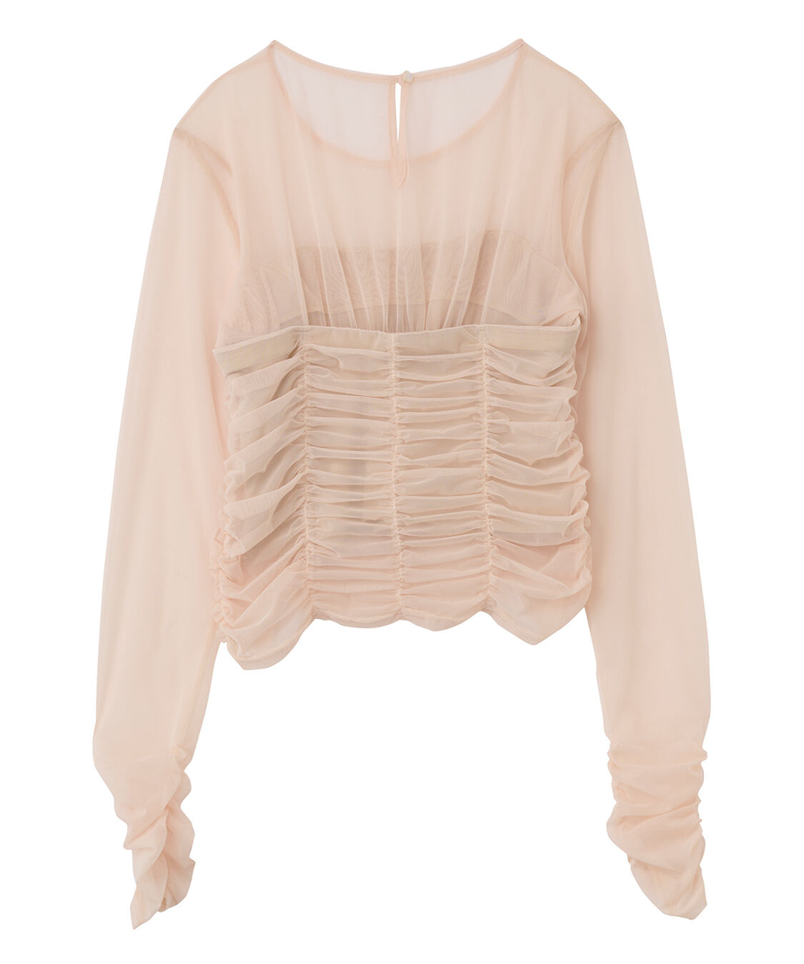 COCO DEAL「ギャザーチュールレイヤードトップス」|シャツ・ブラウス|