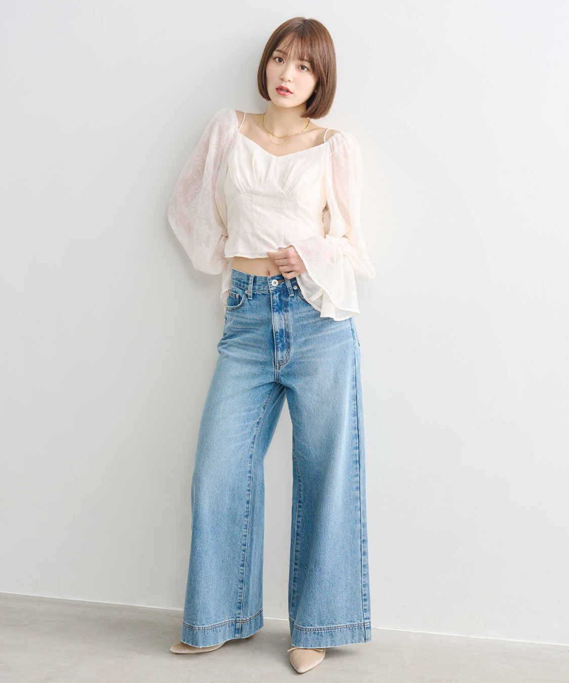 COCO DEAL「ボリュームスリーブコルセットブラウス」|シャツ・ブラウス|