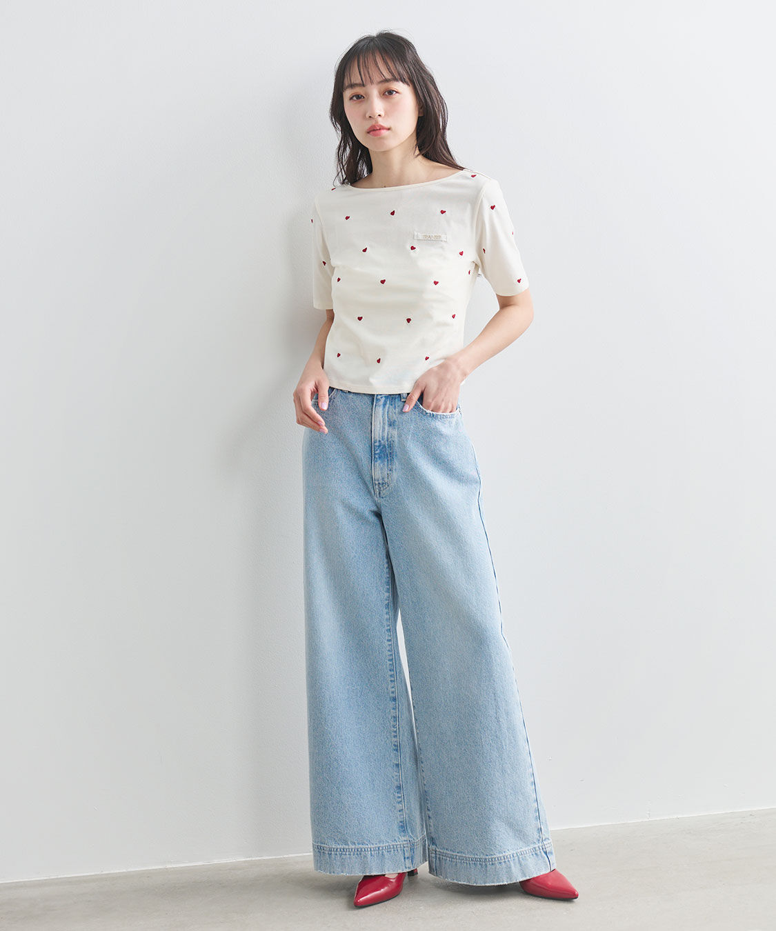 COCO DEAL「エンブロイダリーロゴTシャツ」|Tシャツ・カットソー|