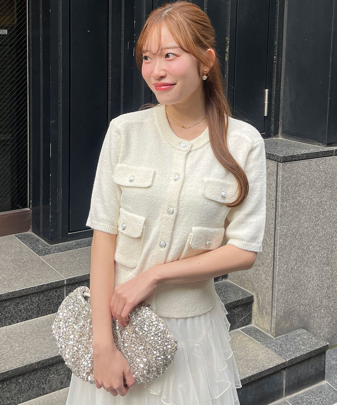 COCO DEAL「ブークレーニットカーディガン」|ニット・セーター|