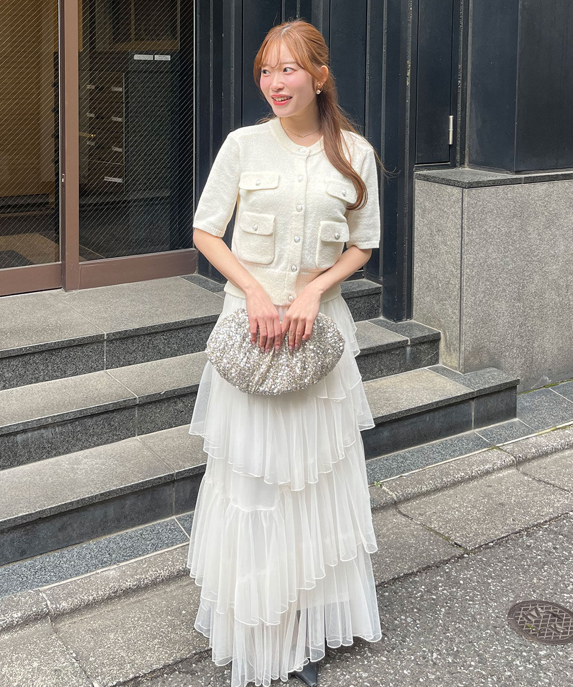 COCO DEAL「ティアードギャザーチュールスカート」|スカート|