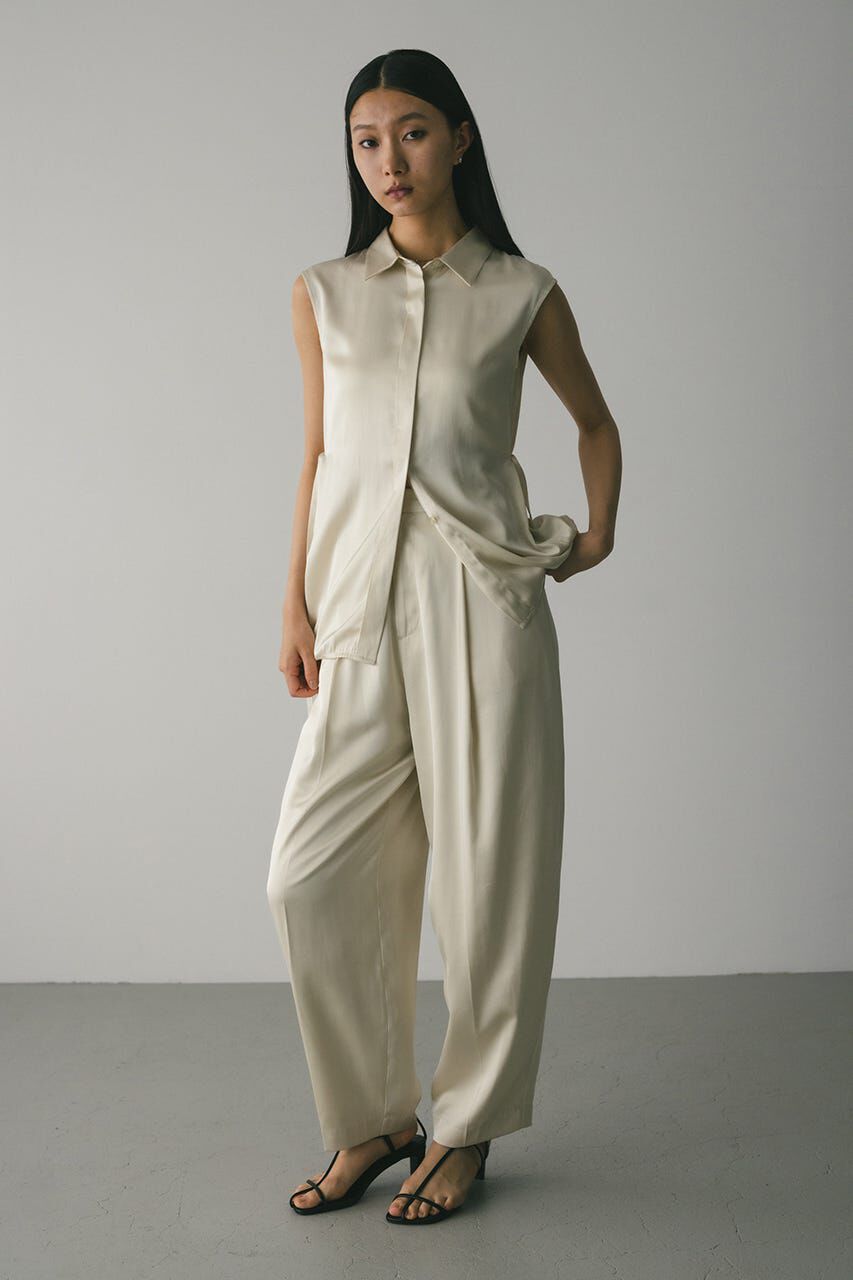 STYLEMIXER「サテンタックフォルムパンツ」|その他|