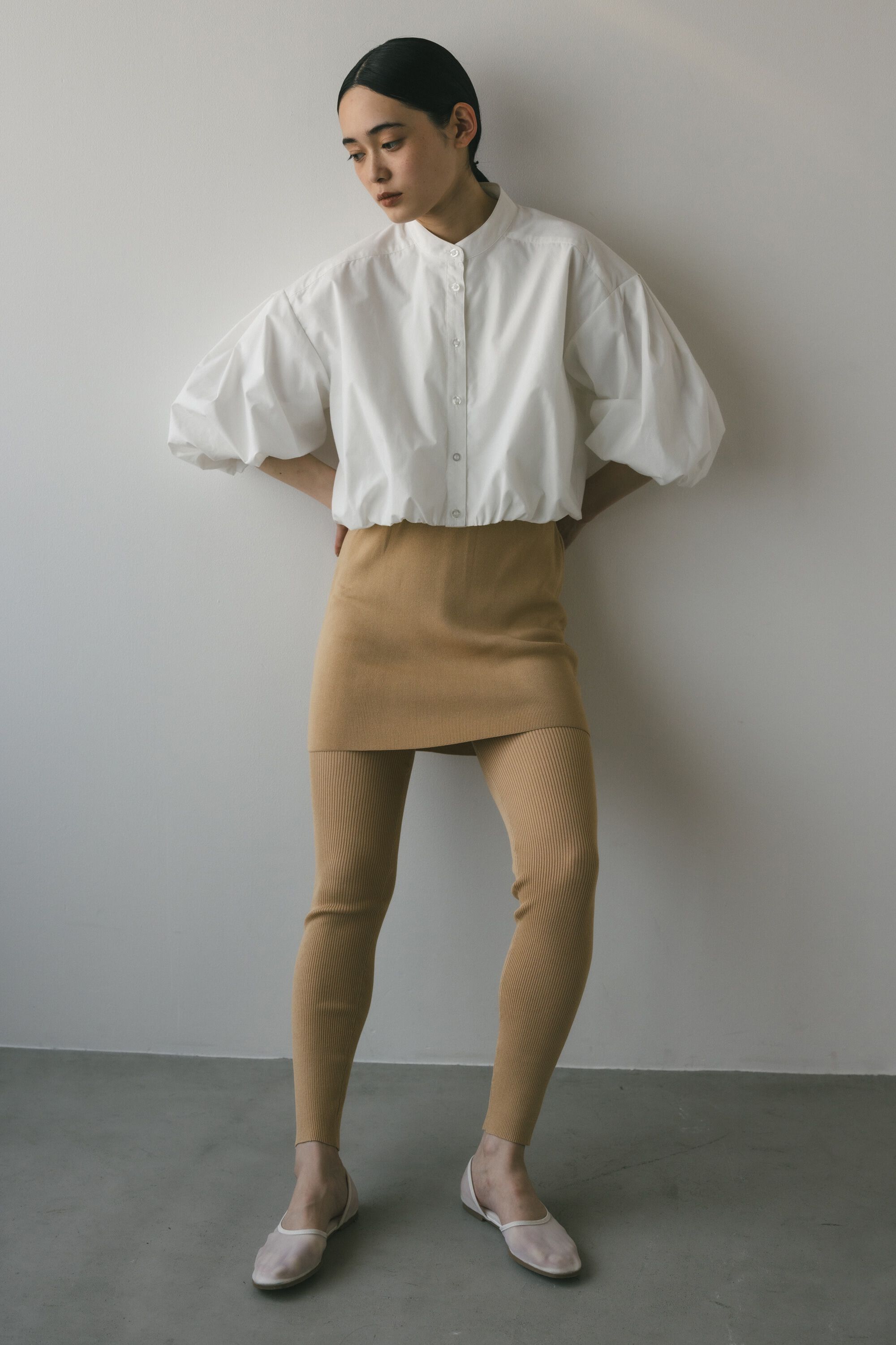 STYLEMIXER「ドライニットミニスカートパンツ」|その他|L/ORG1