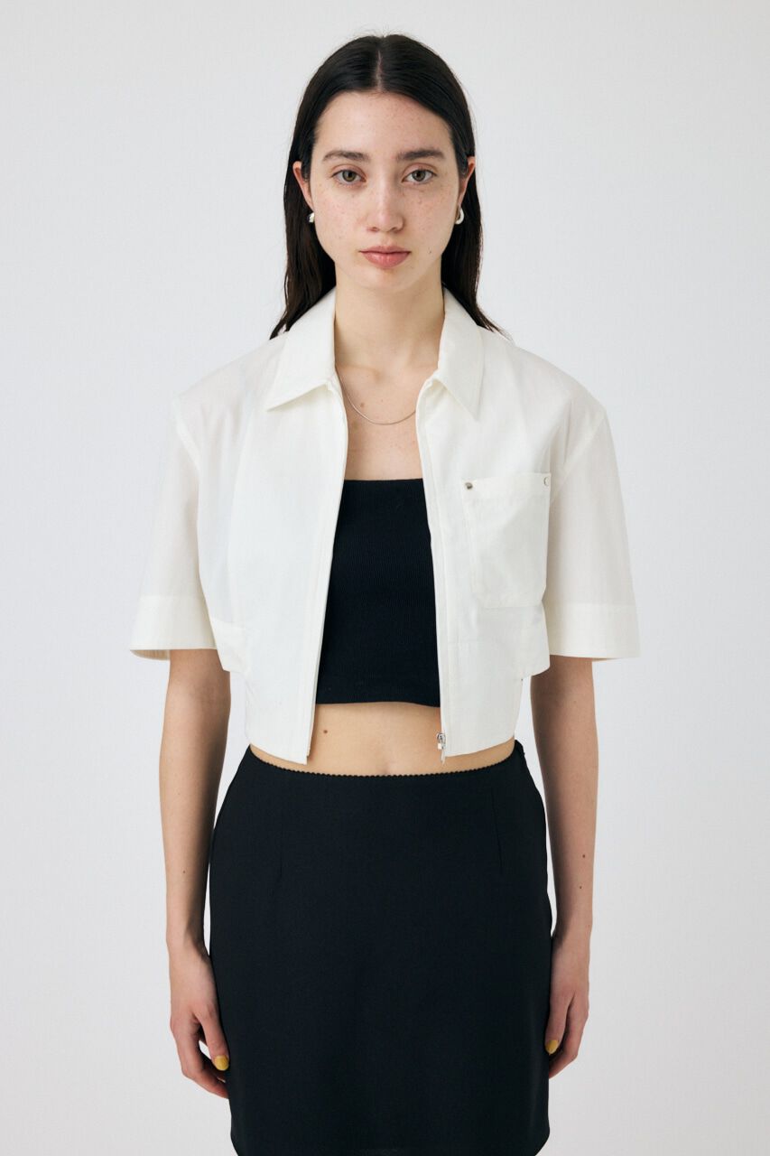 MOUSSY「CROPPED BELTED シャツ」|シャツ・ブラウス|