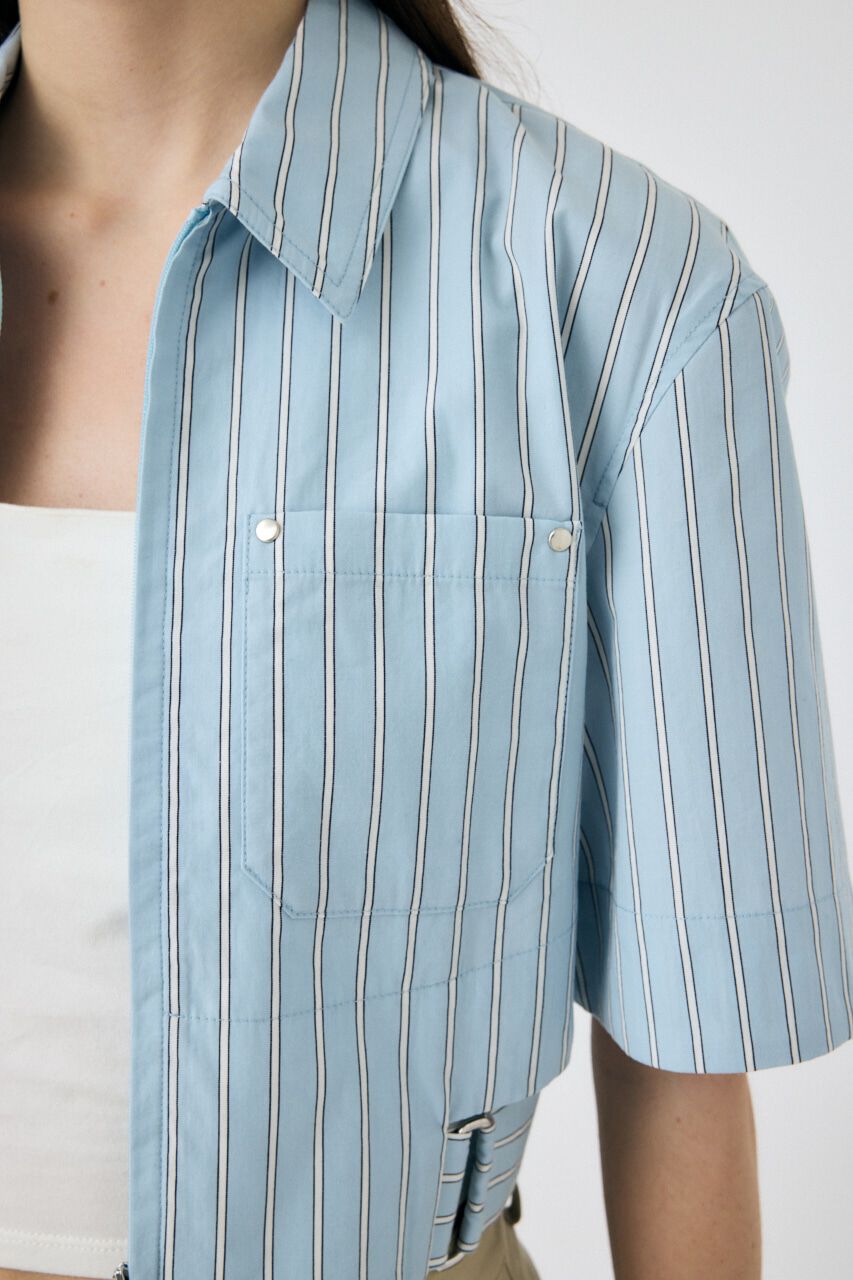 MOUSSY「CROPPED BELTED シャツ」|シャツ・ブラウス|