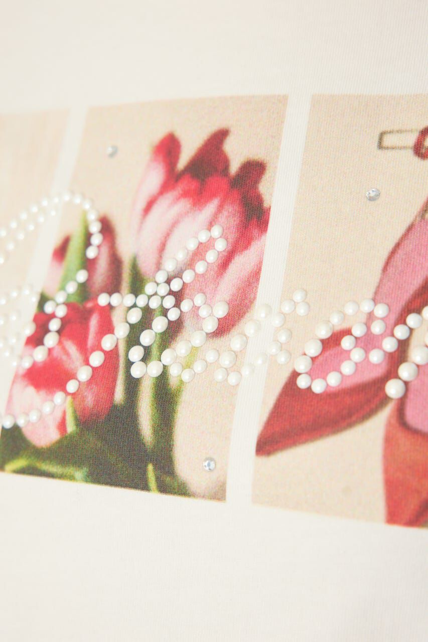 rienda「モチーフフォトショートTシャツ」|Tシャツ・カットソー|