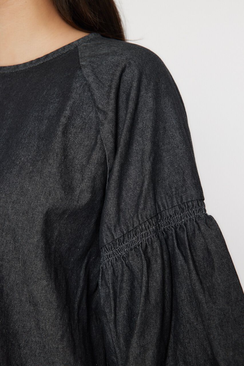 RODEO CROWNS「袖ボリュームバックリボントップス」|シャツ・ブラウス|