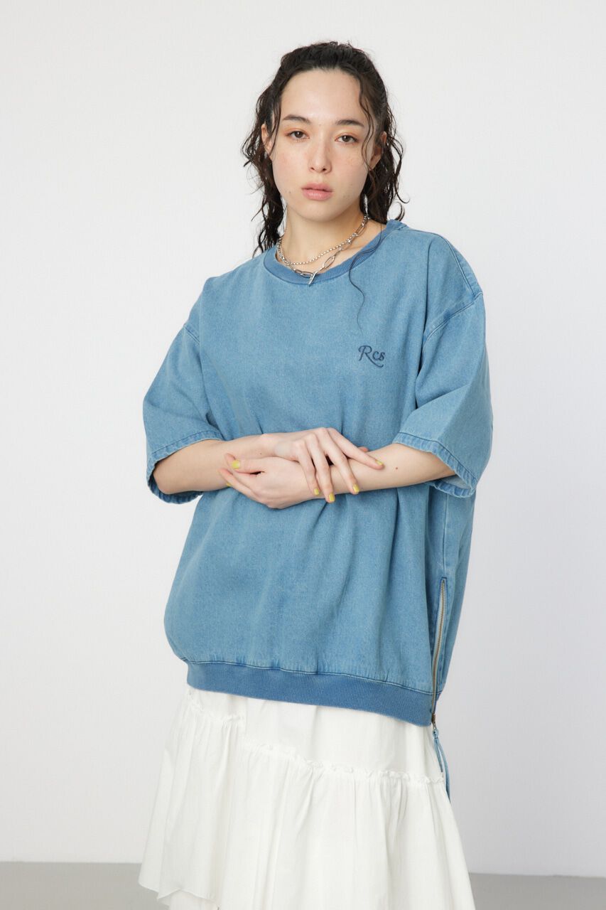 RODEO CROWNS「サイドジップデニムトップス」|シャツ・ブラウス|