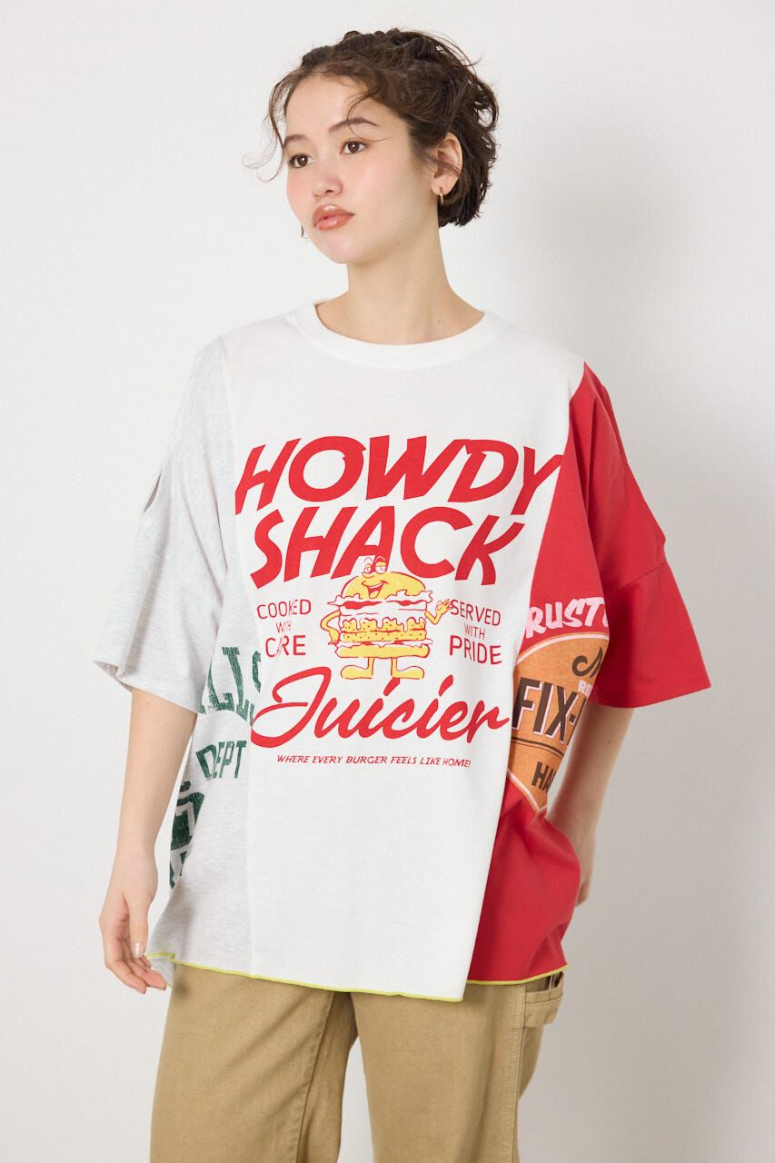 RODEO CROWNS「カスタムオープンショルダーTシャツ」|Tシャツ・カットソー|柄WHT5