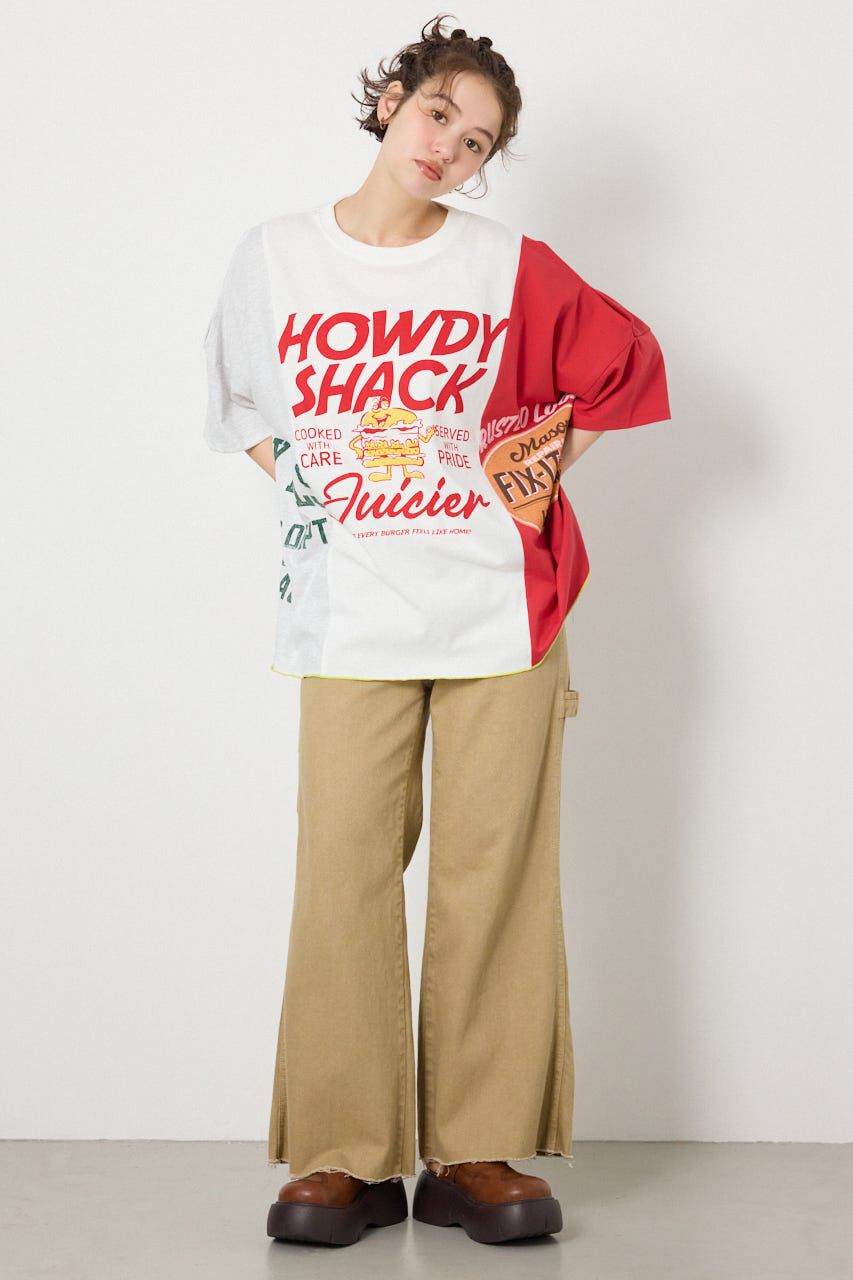 RODEO CROWNS「カスタムオープンショルダーTシャツ」|Tシャツ・カットソー|