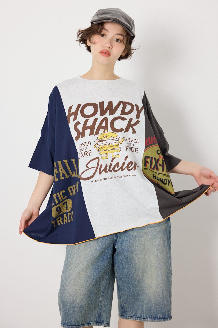 RODEO CROWNS「カスタムオープンショルダーTシャツ」|Tシャツ・カットソー|