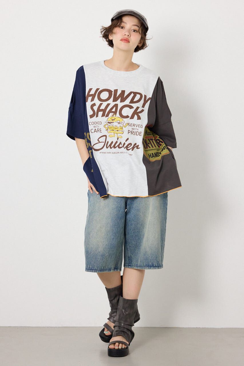 RODEO CROWNS「カスタムオープンショルダーTシャツ」|Tシャツ・カットソー|