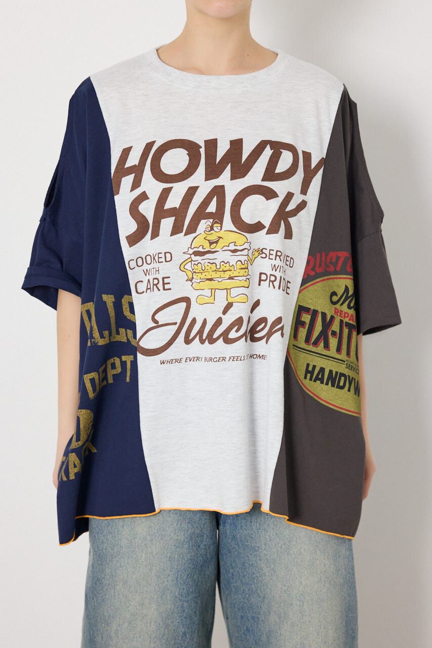 RODEO CROWNS「カスタムオープンショルダーTシャツ」|Tシャツ・カットソー|