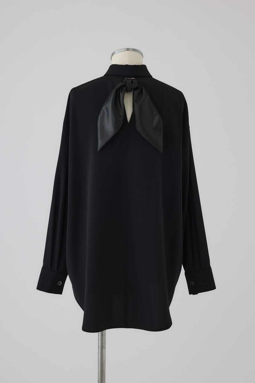 RIM.ARK 「Synthetic leather tie SH」|シャツ・ブラウス|