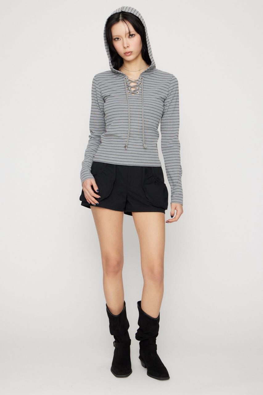 LAGUA GEM「POCKET GATHER COMPACT ショートパンツ」|その他|