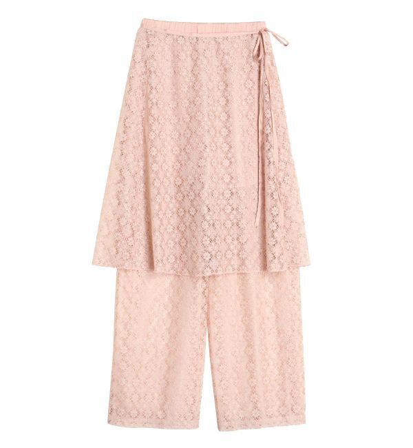 CALNAMUR「LACE LAYERED SKPT/レースレイヤードスカートパンツ」|その他|