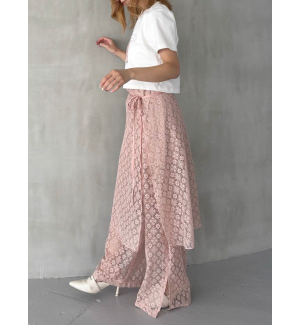 CALNAMUR「LACE LAYERED SKPT/レースレイヤードスカートパンツ」|その他|