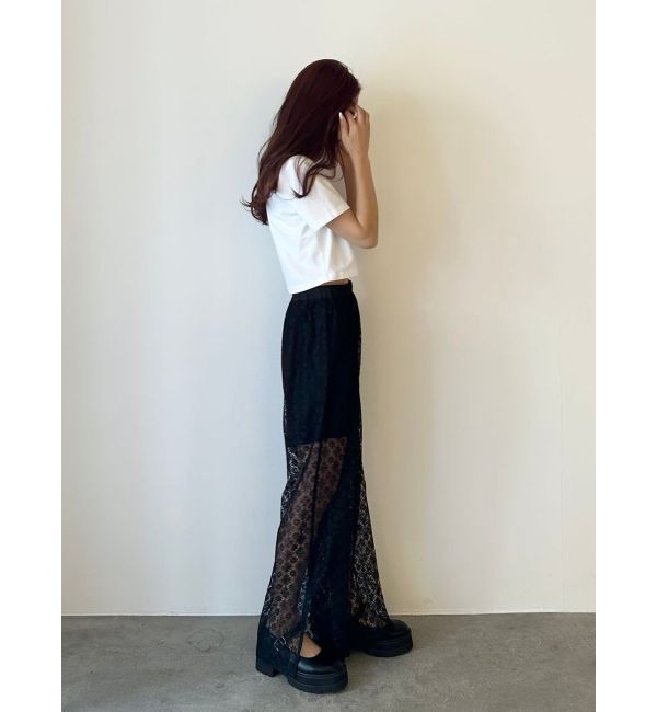CALNAMUR「LACE LAYERED SKPT/レースレイヤードスカートパンツ」|その他|