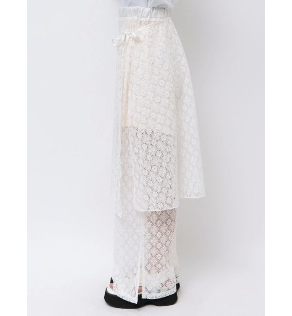 CALNAMUR「LACE LAYERED SKPT/レースレイヤードスカートパンツ」|その他|