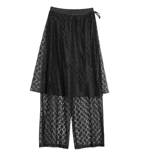 CALNAMUR「LACE LAYERED SKPT/レースレイヤードスカートパンツ」|その他|