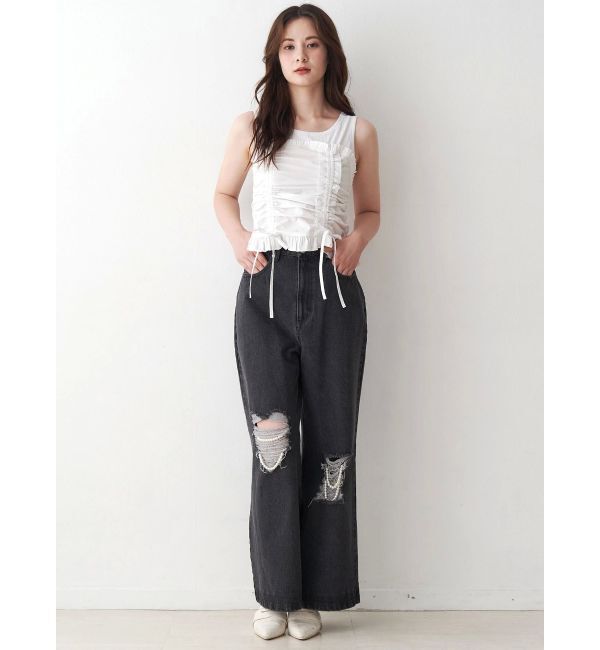 CALNAMUR「フェイクレイヤードビスチェ」|Tシャツ・カットソー|