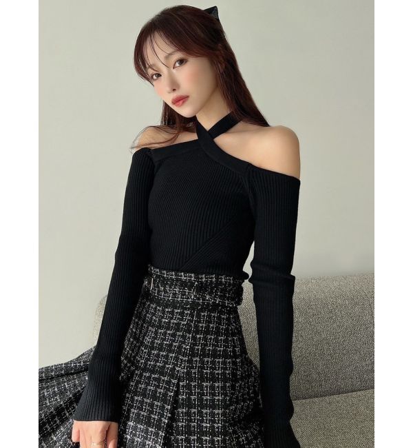 RESEXXY「ホルターネックニットトップス」|ニット・セーター|