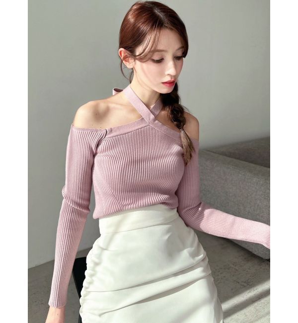 RESEXXY「ホルターネックニットトップス」|ニット・セーター|