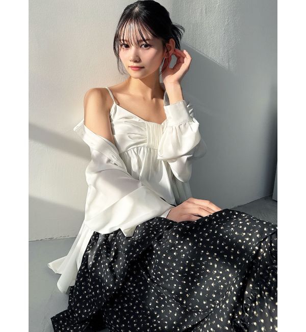 RESEXXY「リボンペプラムキャミ 【セットアップ着用可能】」|シャツ・ブラウス|