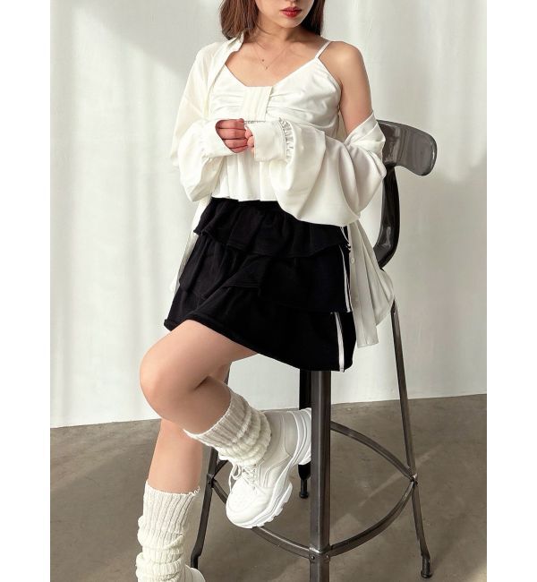 RESEXXY「リボンペプラムキャミ 【セットアップ着用可能】」|シャツ・ブラウス|