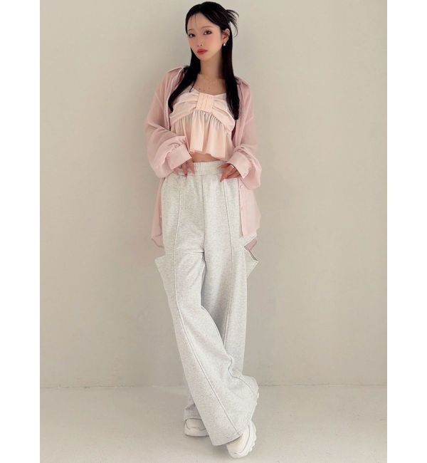 RESEXXY「リボンペプラムキャミ 【セットアップ着用可能】」|シャツ・ブラウス|