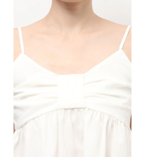 RESEXXY「リボンペプラムキャミ 【セットアップ着用可能】」|シャツ・ブラウス|