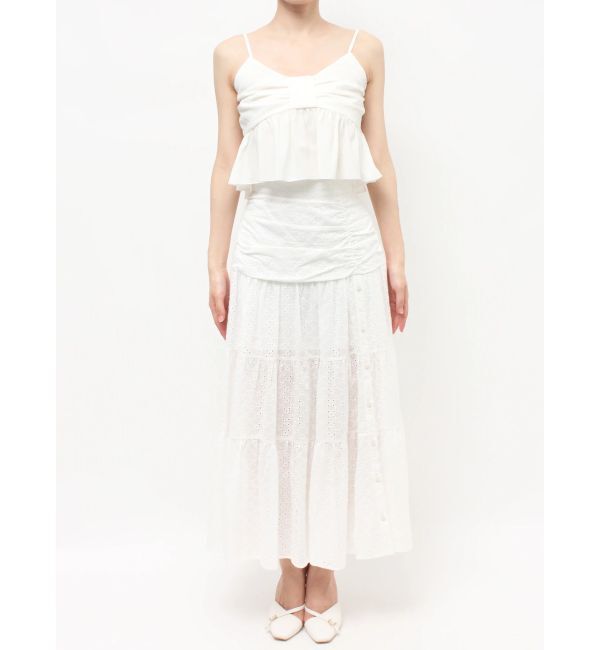 RESEXXY「リボンペプラムキャミ 【セットアップ着用可能】」|シャツ・ブラウス|