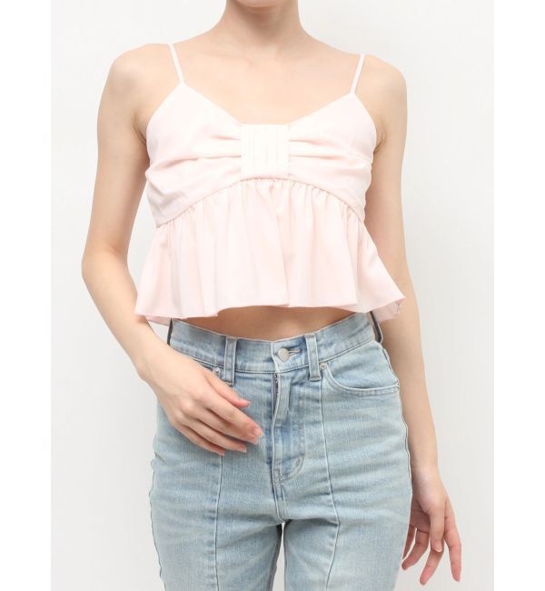 RESEXXY「リボンペプラムキャミ 【セットアップ着用可能】」|シャツ・ブラウス|