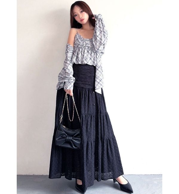 RESEXXY「リボンペプラムキャミ 【セットアップ着用可能】」|シャツ・ブラウス|