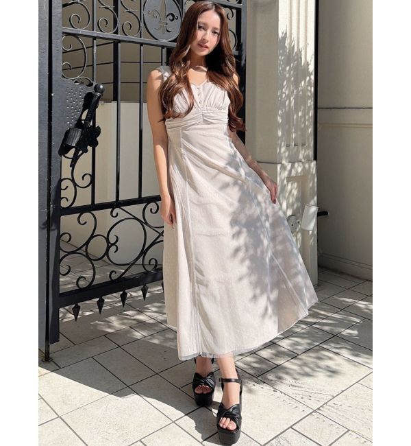 RESEXXY「ドットチュールレイヤードワンピース」|ワンピース|