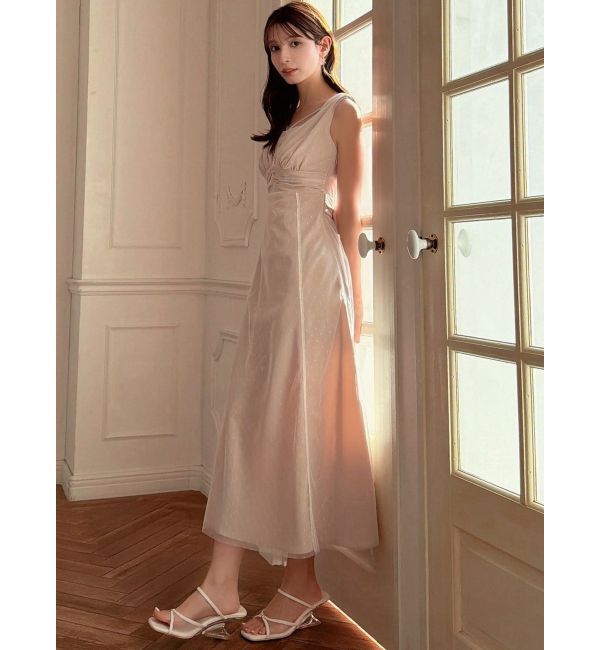 RESEXXY「ドットチュールレイヤードワンピース」|ワンピース|