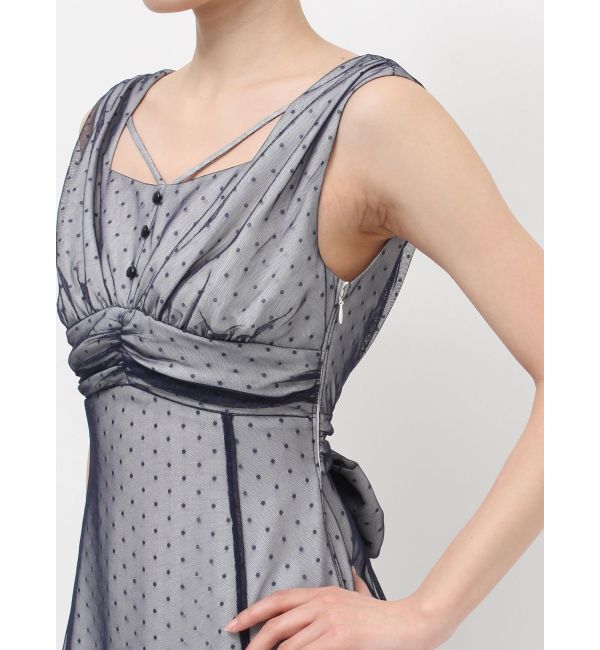 RESEXXY「ドットチュールレイヤードワンピース」|ワンピース|
