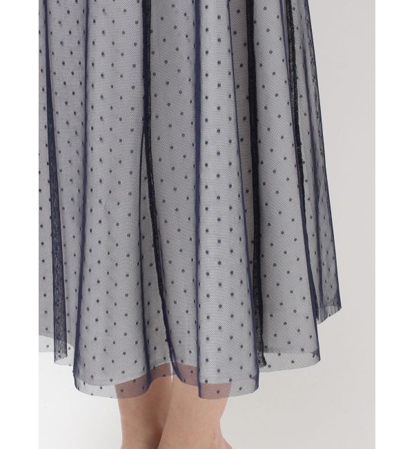 RESEXXY「ドットチュールレイヤードワンピース」|ワンピース|