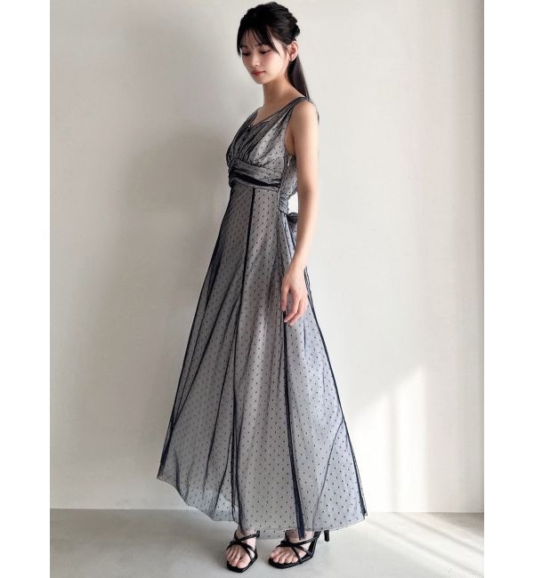 RESEXXY「ドットチュールレイヤードワンピース」|ワンピース|