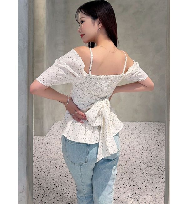 RESEXXY「オフショルシャーリングチュニック」|シャツ・ブラウス|