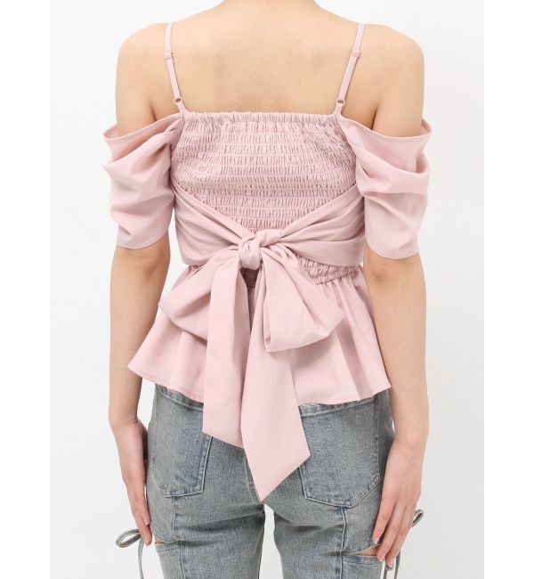 RESEXXY「オフショルシャーリングチュニック」|シャツ・ブラウス|